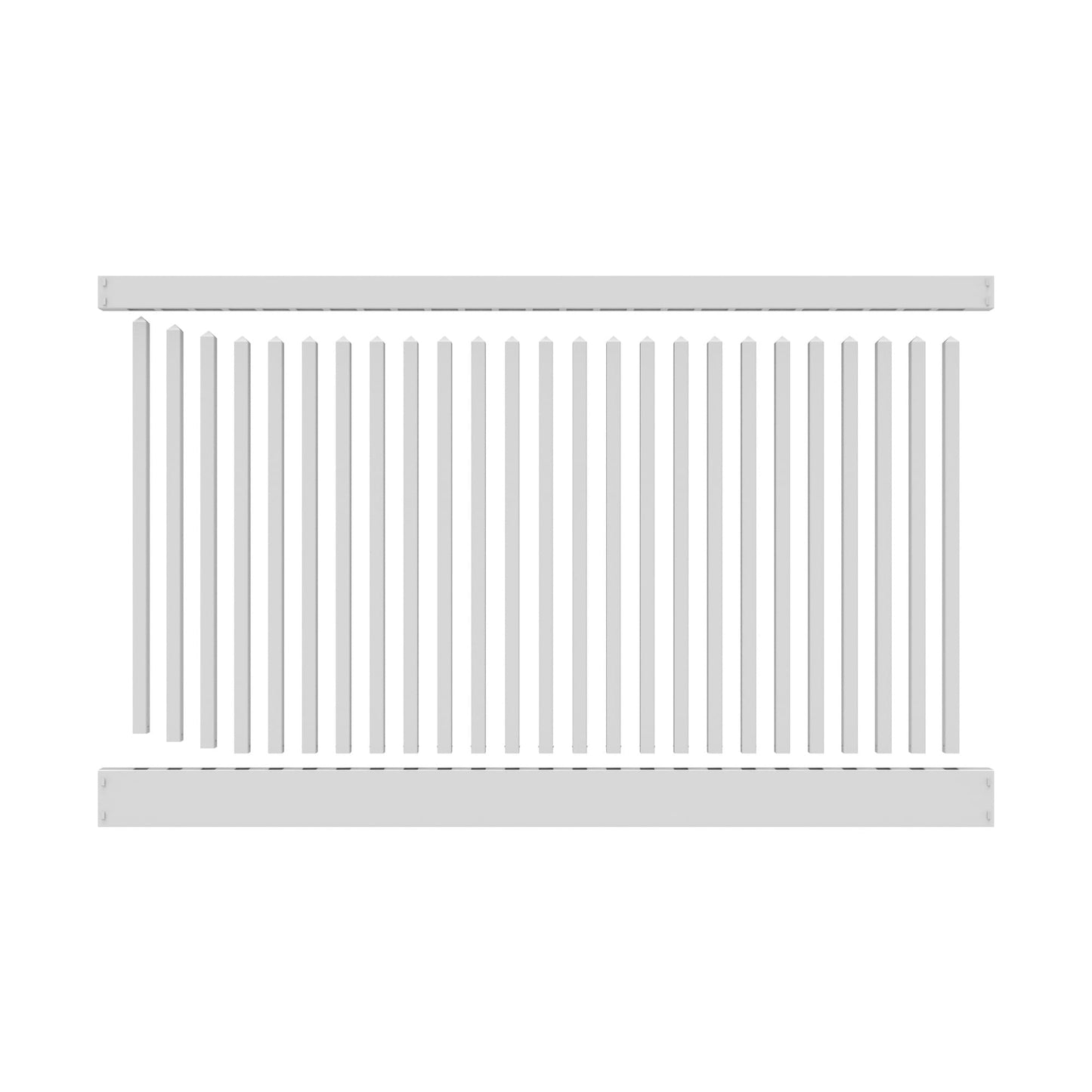 Chestnut Haven Series - Fence Panel - 4' x 8'-Vinyl Fence Panels-ActiveYards-White-FenceCenter