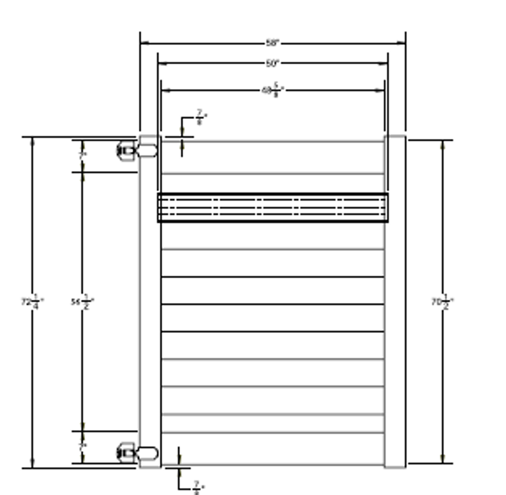 MADISON Drive Gate - 6' x 58"