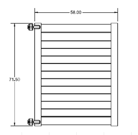 SEASIDE drive Gate - 6' x 58"