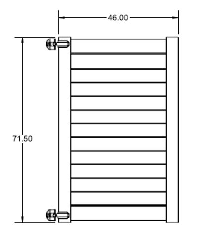 SEASIDE Walk Gate - 6' x 46"