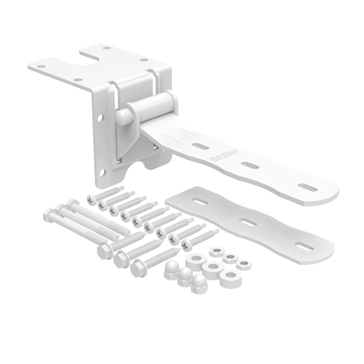 Strap Hinge - Walk Gate-Hinges-BOL Hardware-White-24-FenceCenter