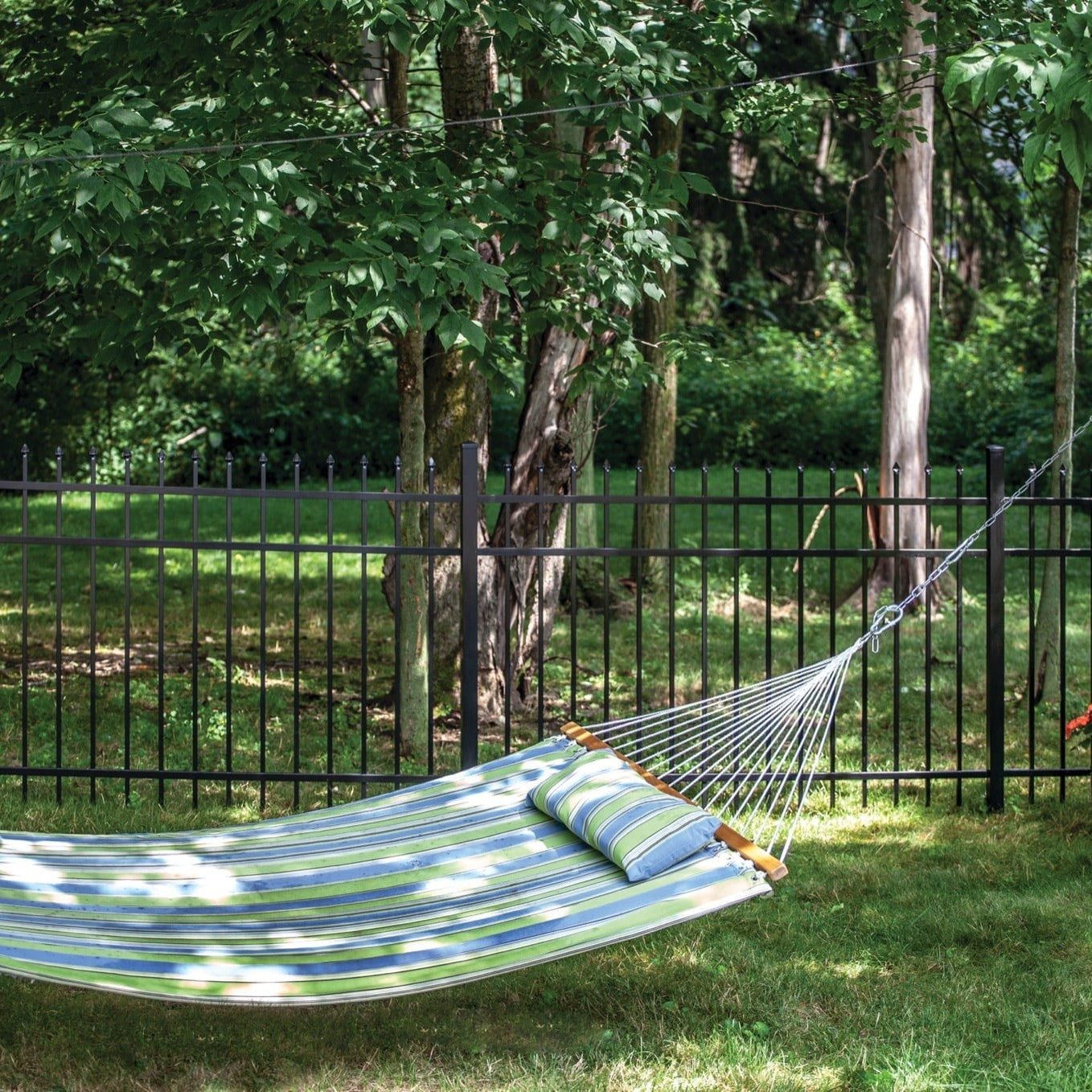 Georgetown Harbor Series - Fence Panel - 4' x 6'-Aluminum Fence Panels-ActiveYards-Black-FenceCenter