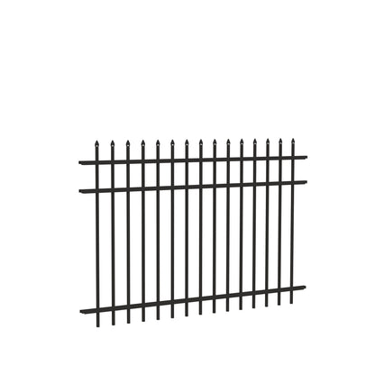 Georgetown Harbor Series - Fence Panel - 4' x 6'-Aluminum Fence Panels-ActiveYards-Black-FenceCenter