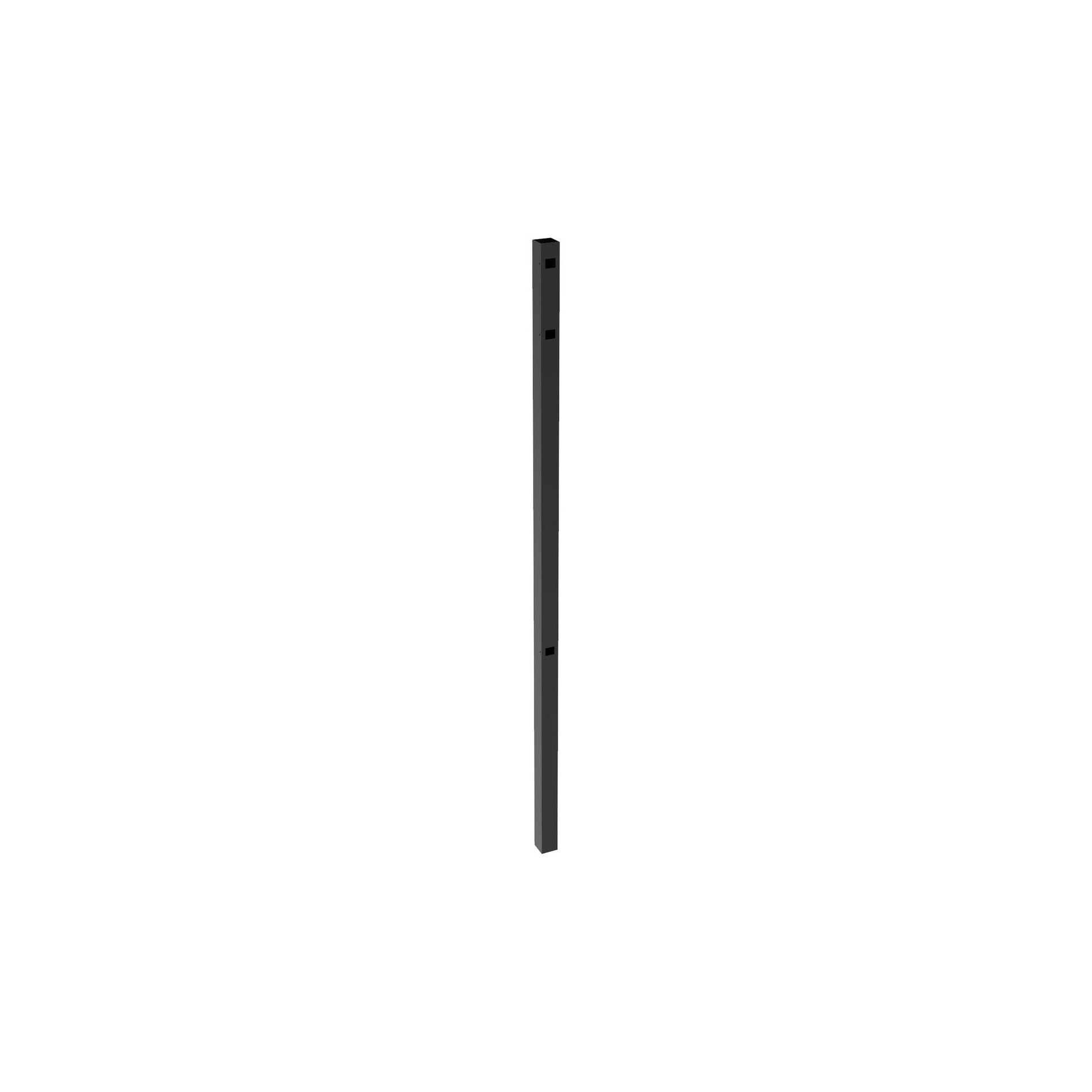 End Post - 2" x 2" x 70" (G)-Aluminum Fence Posts-ActiveYards-Black-FenceCenter