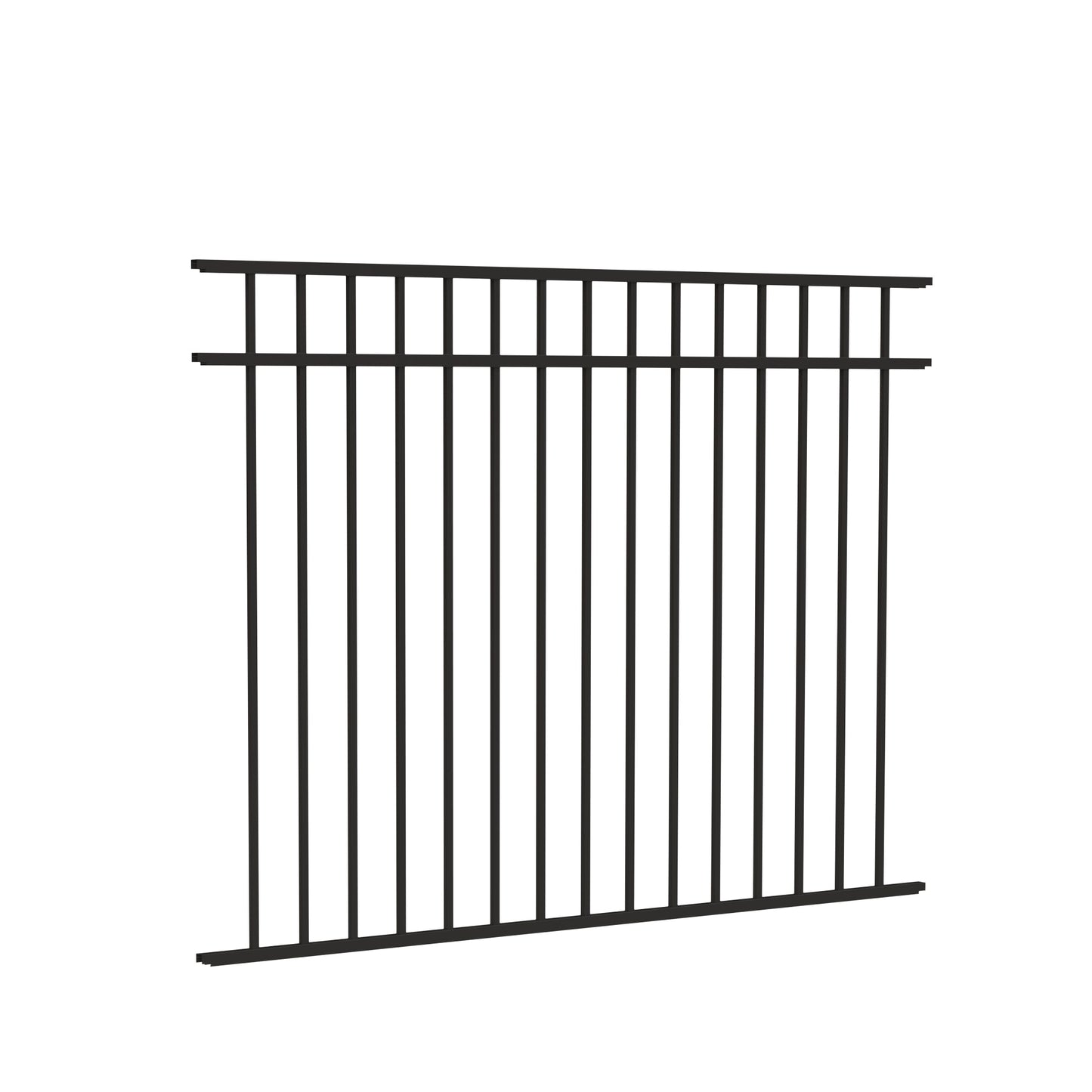 Princeton DR Harbor Series - Fence Panel - 4½' x 6' Drop Rail-Aluminum Fence Panels-ActiveYards-FenceCenter
