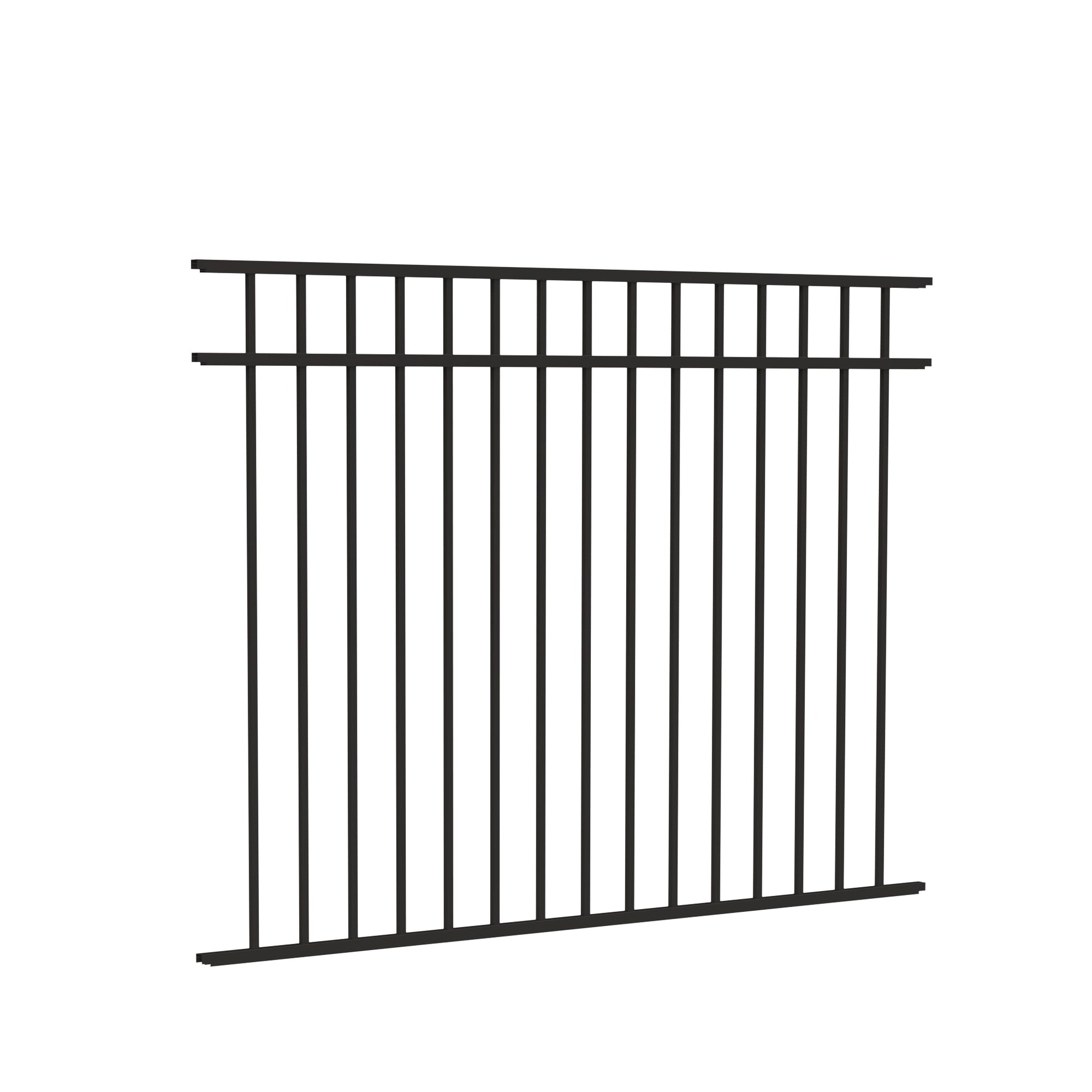 Princeton DR Harbor Series - Fence Panel - 4½' x 6' Drop Rail-Aluminum Fence Panels-ActiveYards-FenceCenter