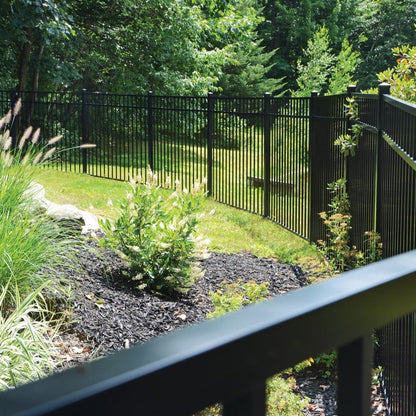 Princeton DR Harbor Series - Fence Panel - 4½' x 6' Drop Rail-Aluminum Fence Panels-ActiveYards-FenceCenter