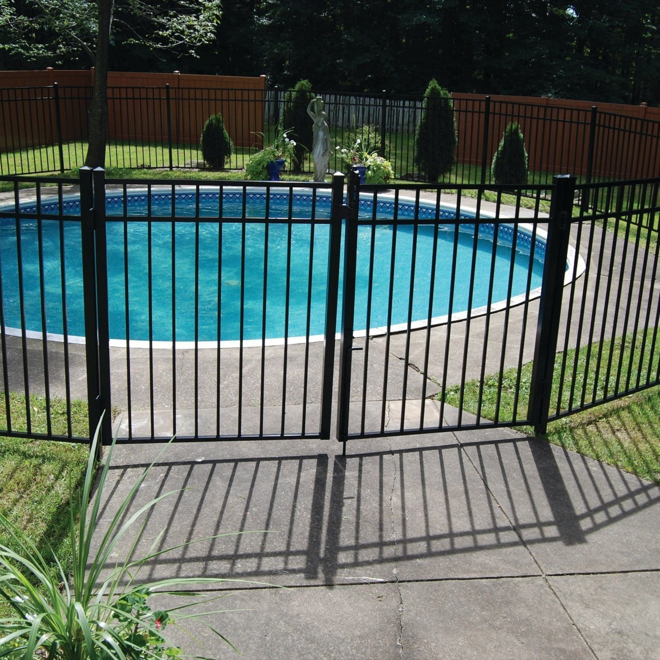 Princeton DR Harbor Series - Fence Panel - 4½' x 6' Drop Rail-Aluminum Fence Panels-ActiveYards-FenceCenter