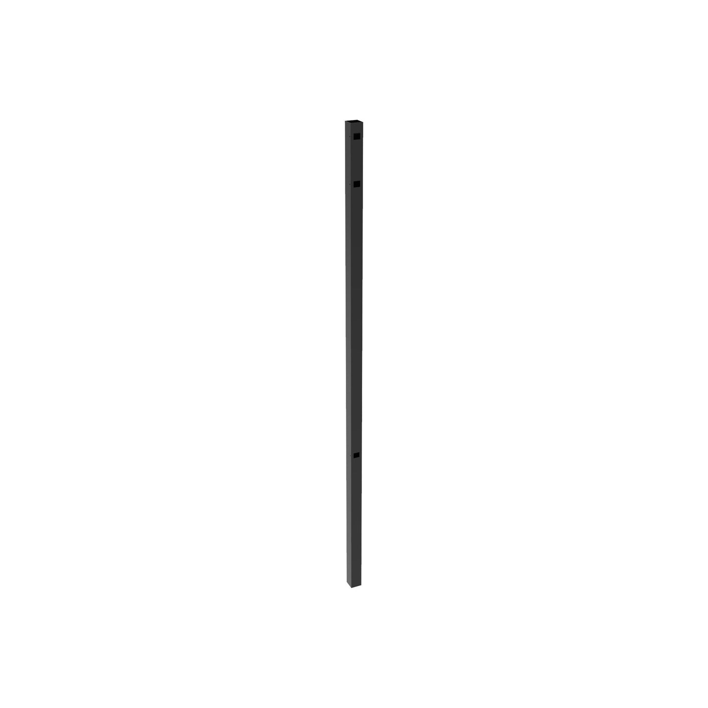 End Post - 2" x 2" x 82" (H)-Aluminum Fence Posts-ActiveYards-Black-FenceCenter
