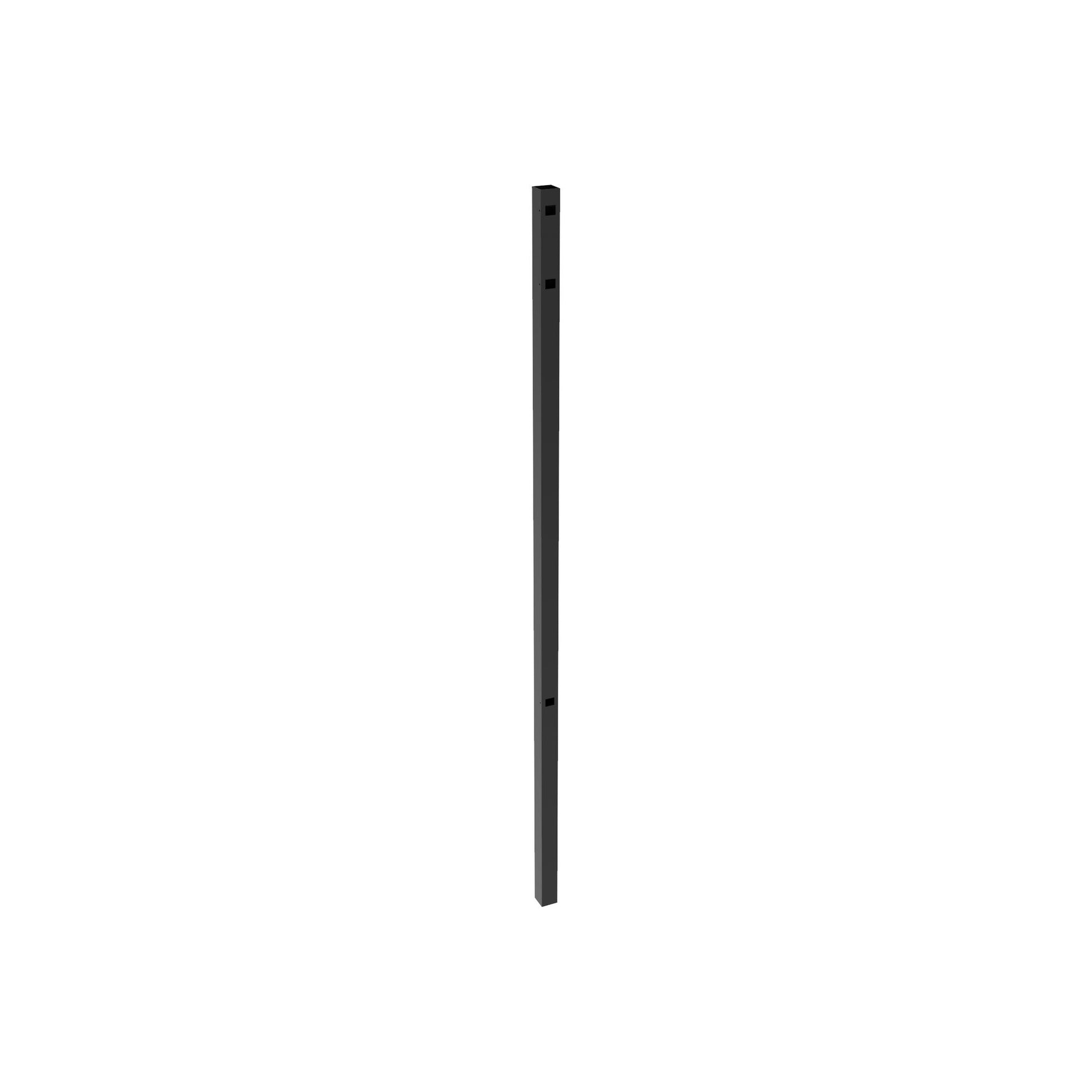 End Post - 2" x 2" x 82" (H)-Aluminum Fence Posts-ActiveYards-Black-FenceCenter
