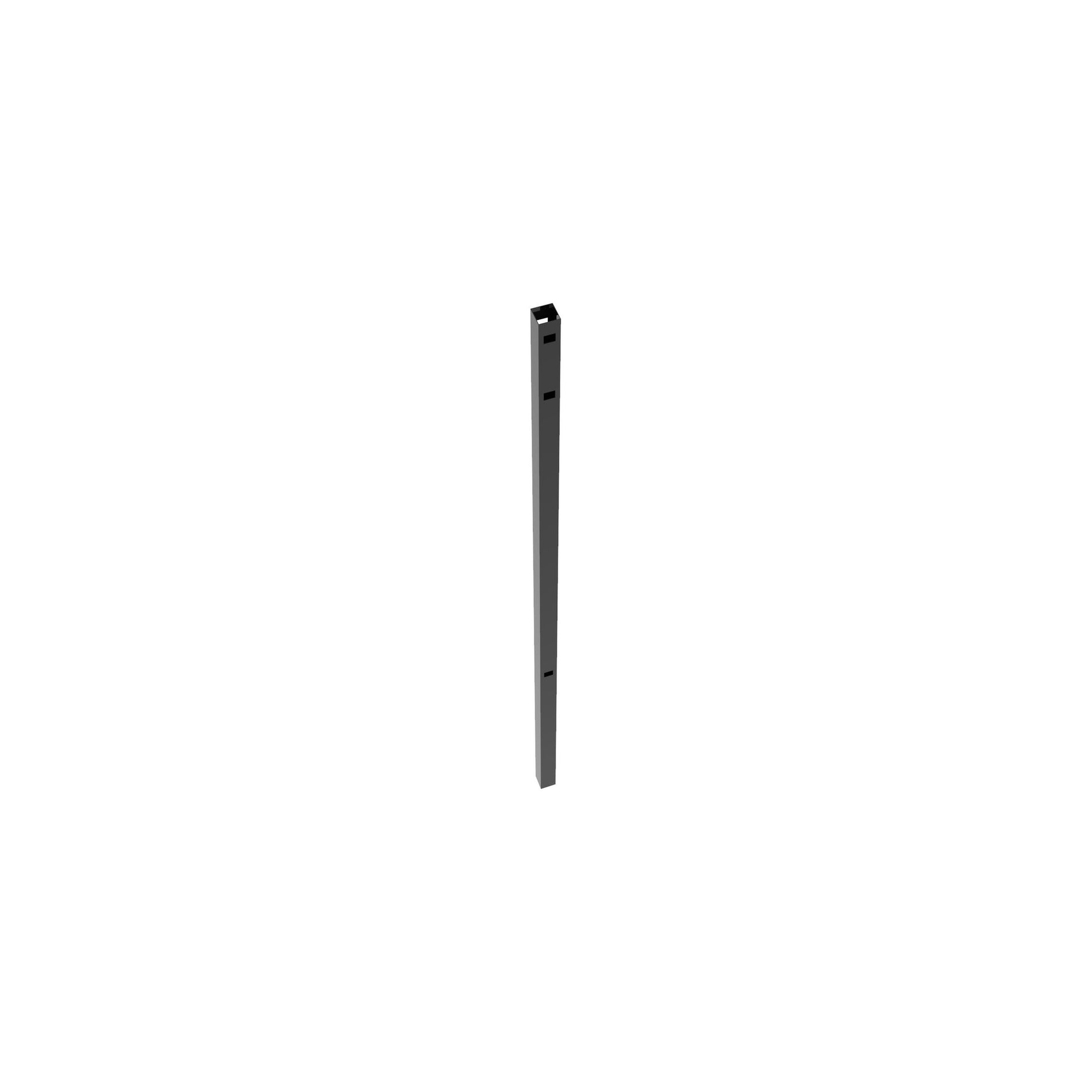 Line Post - 2" x 2" x 82" (H)-Aluminum Fence Posts-ActiveYards-FenceCenter