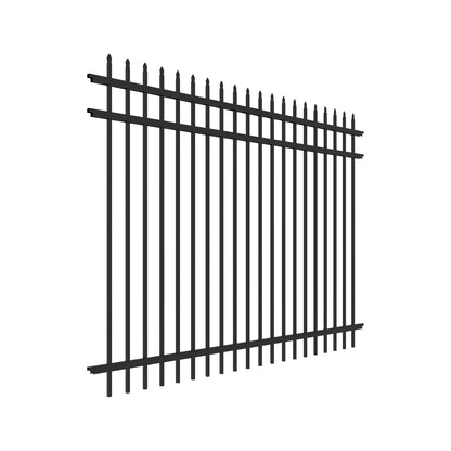 Georgetown Haven Series - Fence Panel - 6' x 8'-Aluminum Fence Panels-ActiveYards-Black-FenceCenter
