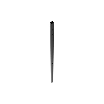 End Post - 2½" x 2½" x 106" (M)-Aluminum Fence Posts-ActiveYards-Black-FenceCenter