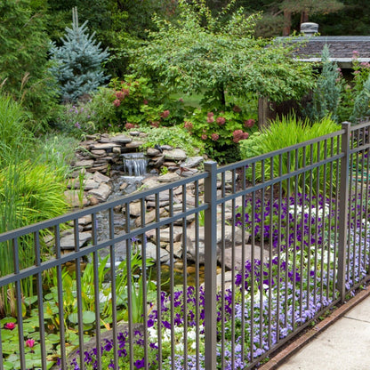 Princeton DR Harbor Series - Fence Panel - 4½' x 6' Drop Rail-Aluminum Fence Panels-ActiveYards-FenceCenter