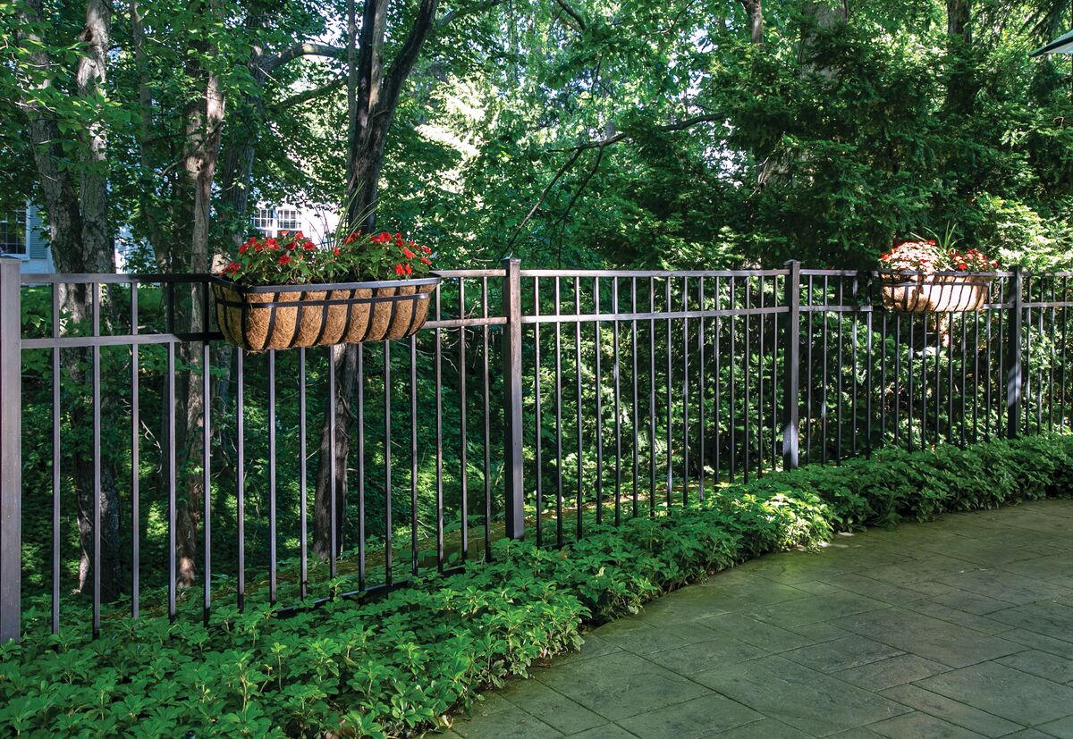 Princeton Haven Series - Fence Panel - 4½' x 8' Drop Rail-Aluminum Fence Panels-ActiveYards-Black-FenceCenter