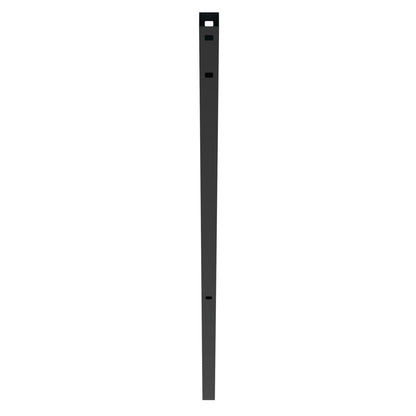 Line Post - 2½" x 2½" x 106" (R)-Aluminum Fence Posts-ActiveYards-Black-FenceCenter