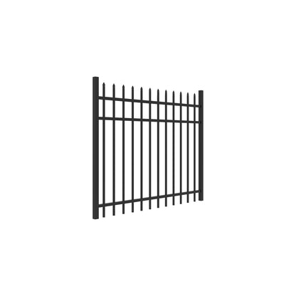 Georgetown Harbor Series - Straight Gate - 4' x 5'-Aluminum Fence Gates-ActiveYards-Black-FenceCenter