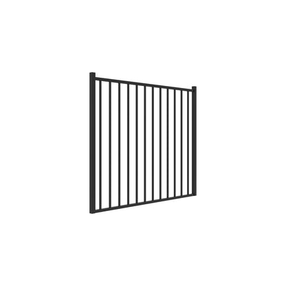 Cannon Harbor Series - Straight Gate - 4' x 5'-Aluminum Fence Gates-ActiveYards-Black-FenceCenter
