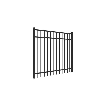 Princeton Harbor Series - Straight Gate - 4' x 5'-Aluminum Fence Gates-ActiveYards-Black-FenceCenter