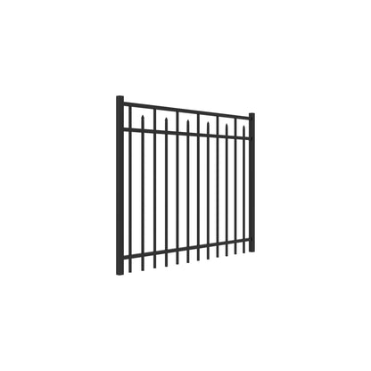 Augustine Harbor Series - Straight Gate - 4' x 5'-Aluminum Fence Gates-ActiveYards-Black-FenceCenter