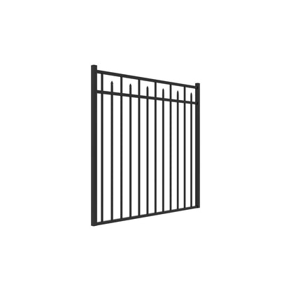 Augustine Harbor Series - Straight Gate - 4½' x 5'-Aluminum Fence Gates-ActiveYards-Black-FenceCenter