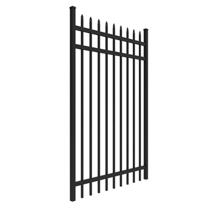 Georgetown Haven Series - Straight Gate - 6' x 4'-Aluminum Fence Gates-ActiveYards-Black-FenceCenter