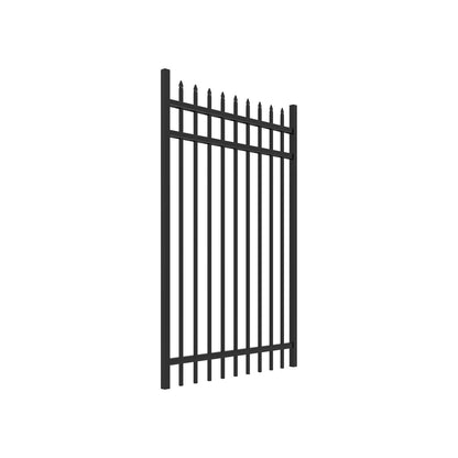 Georgetown Haven Series - Straight Gate - 6' x 4'-Aluminum Fence Gates-ActiveYards-Black-FenceCenter