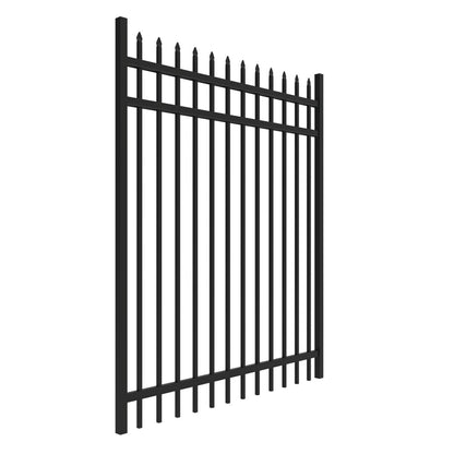 Georgetown Haven Series - Straight Gate - 6' x 5'-Aluminum Fence Gates-ActiveYards-Black-FenceCenter