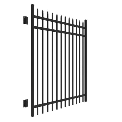 Georgetown Haven Series - Straight Gate - 6' x 5'-Aluminum Fence Gates-ActiveYards-Black-FenceCenter