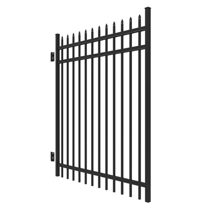 Georgetown Haven Series - Straight Gate - 6' x 5'-Aluminum Fence Gates-ActiveYards-Black-FenceCenter