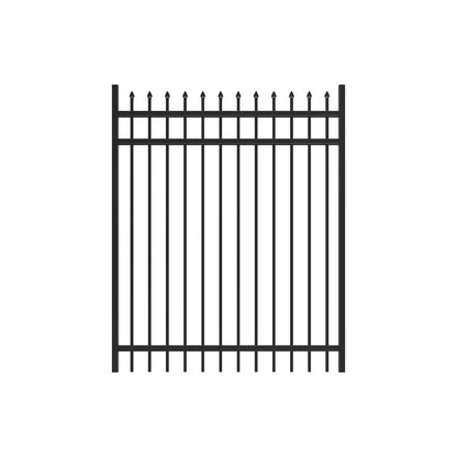 Georgetown Haven Series - Straight Gate - 6' x 5'-Aluminum Fence Gates-ActiveYards-Black-FenceCenter