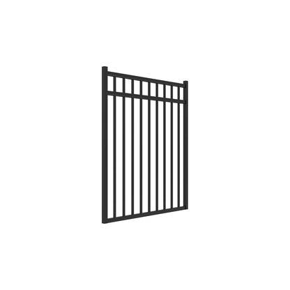 Princeton Haven Series - Straight Gate - 4½' x 4'-Aluminum Fence Gates-ActiveYards-Black-FenceCenter