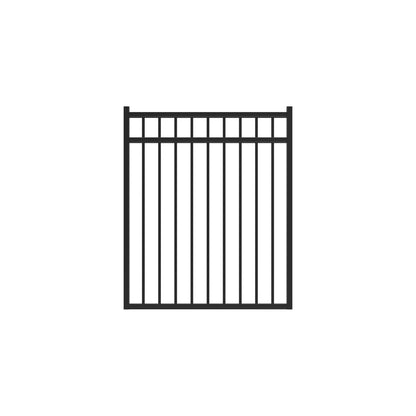Princeton Haven Series - Straight Gate - 4½' x 4'-Aluminum Fence Gates-ActiveYards-Black-FenceCenter