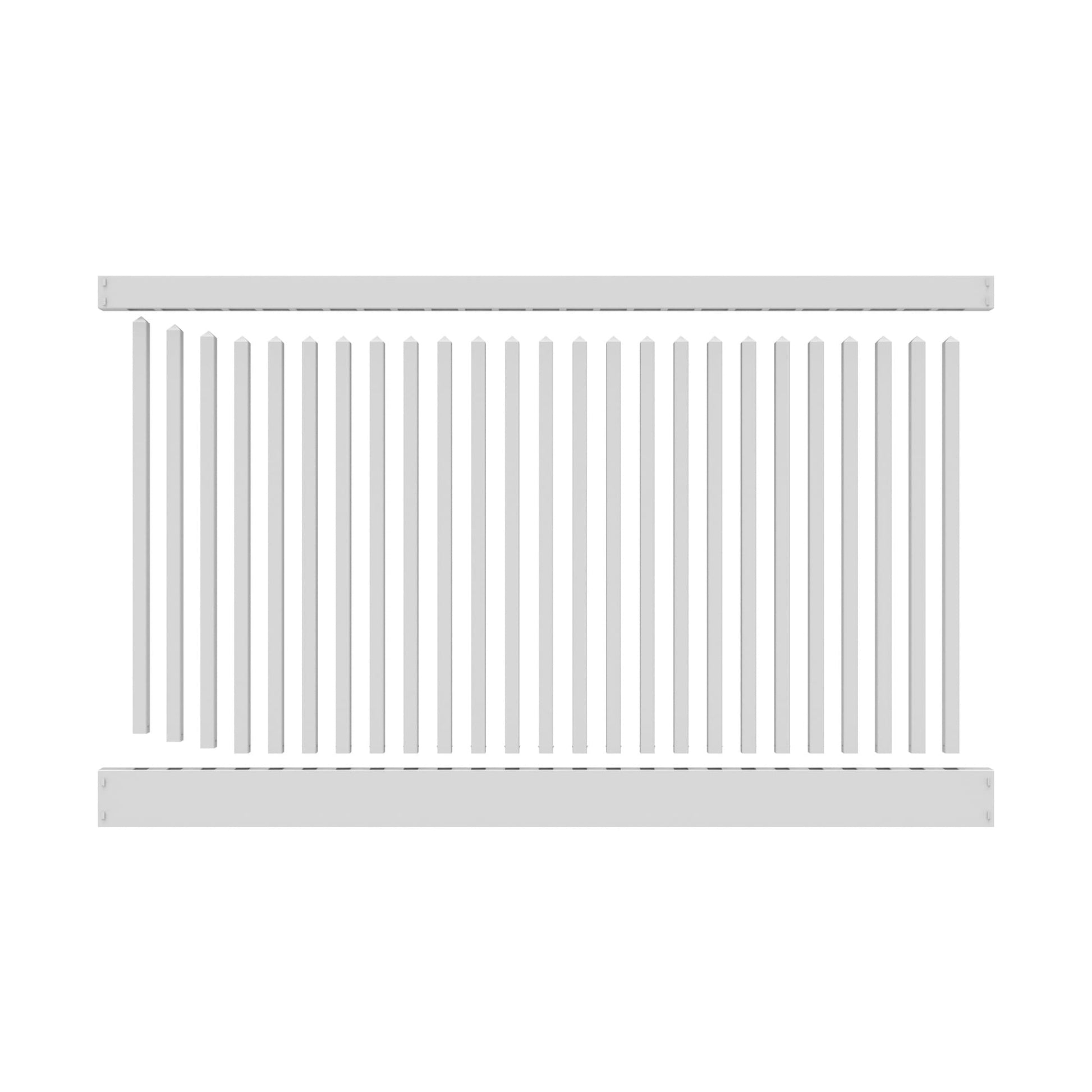 Chestnut Haven Series - Fence Panel - 4' x 8'-Vinyl Fence Panels-ActiveYards-White-FenceCenter