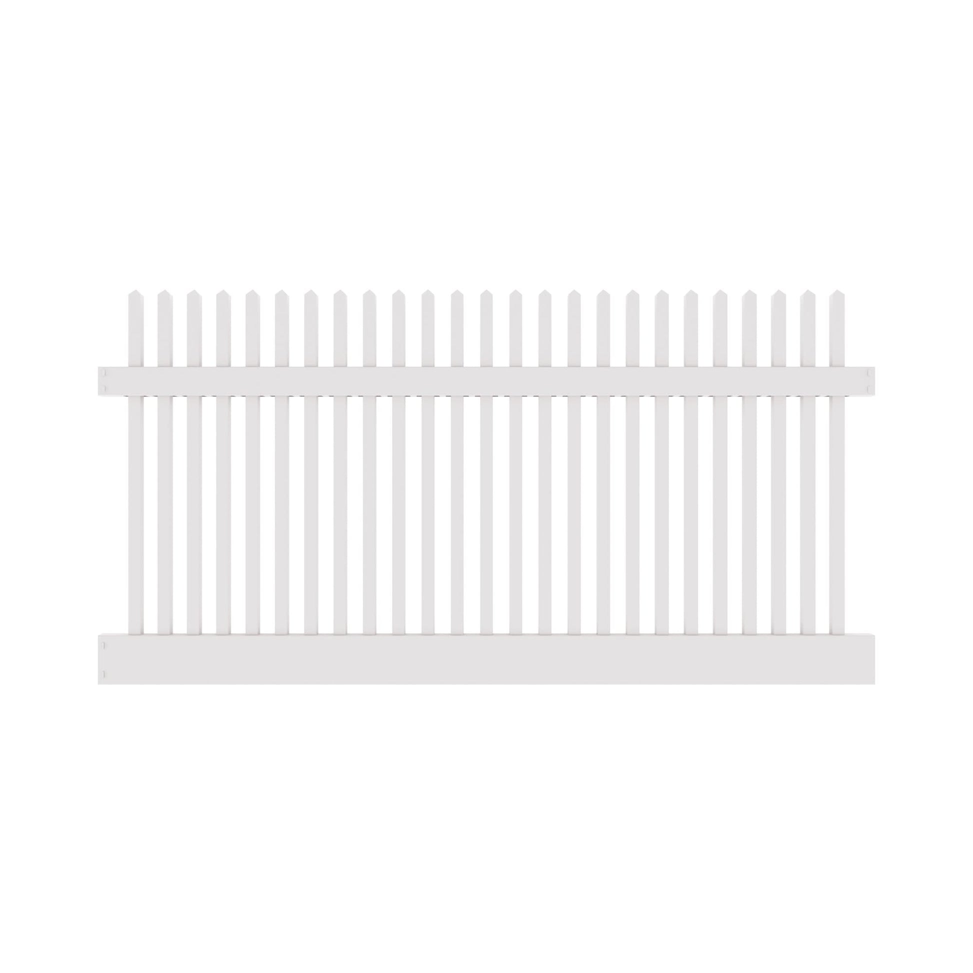 Chestnut Haven Series - Fence Panel - 4' x 8'-Vinyl Fence Panels-ActiveYards-White-FenceCenter