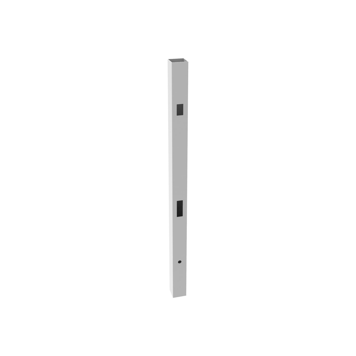 End/Gate Post (B) - 5" x 5" x 84"-Vinyl Fence Posts-ActiveYards-White-FenceCenter