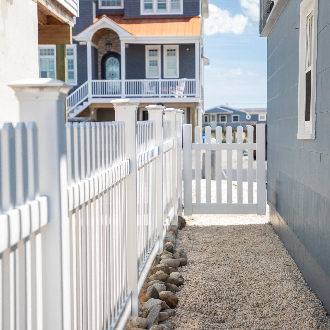 Rockport Haven Series - Fence Panel - 4' x 8'-Vinyl Fence Panels-ActiveYards-White-FenceCenter