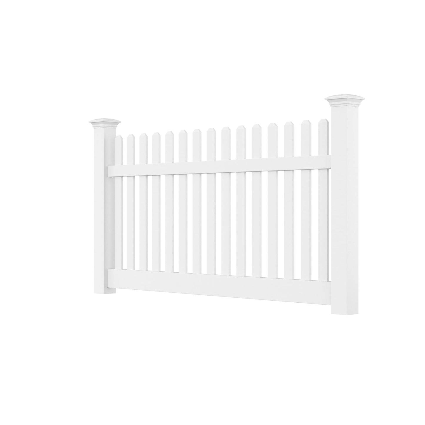 Rockport Haven Series - Fence Panel - 4' x 8'-Vinyl Fence Panels-ActiveYards-White-FenceCenter