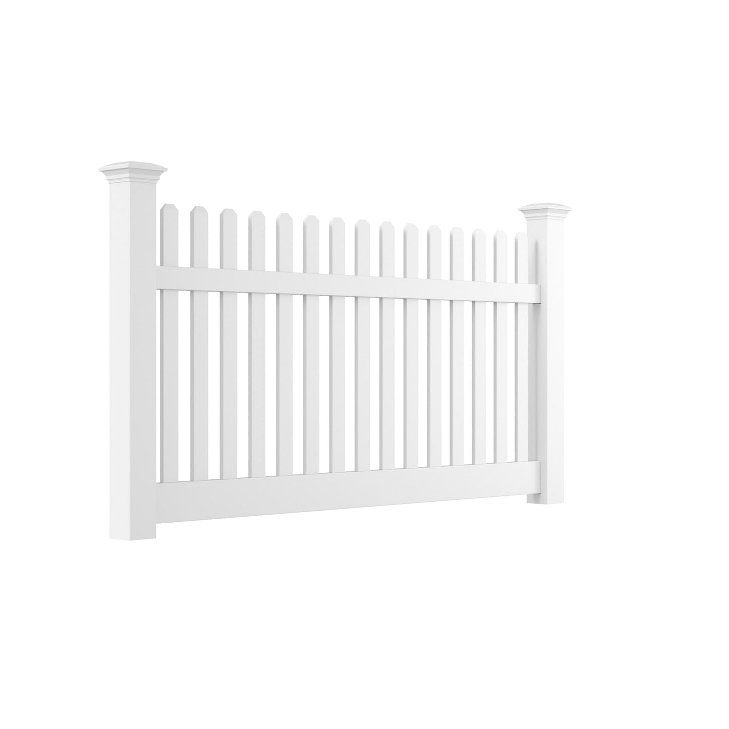 Rockport Haven Series - Fence Panel - 4' x 8'-Vinyl Fence Panels-ActiveYards-White-FenceCenter
