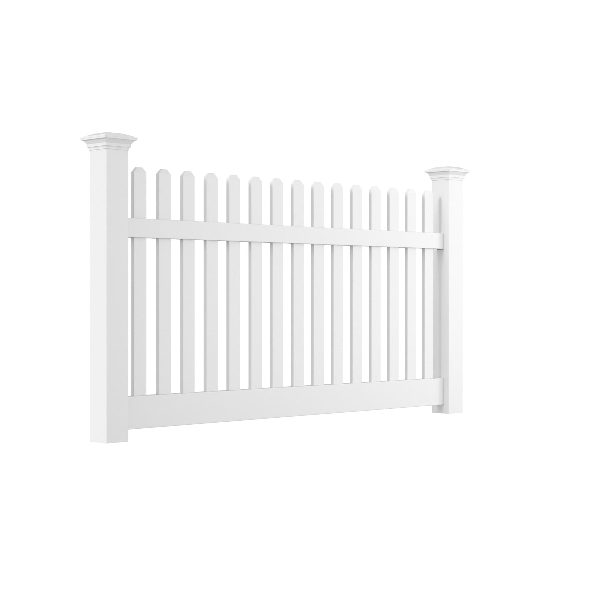 Rockport Haven Series - Fence Panel - 4' x 8'-Vinyl Fence Panels-ActiveYards-White-FenceCenter