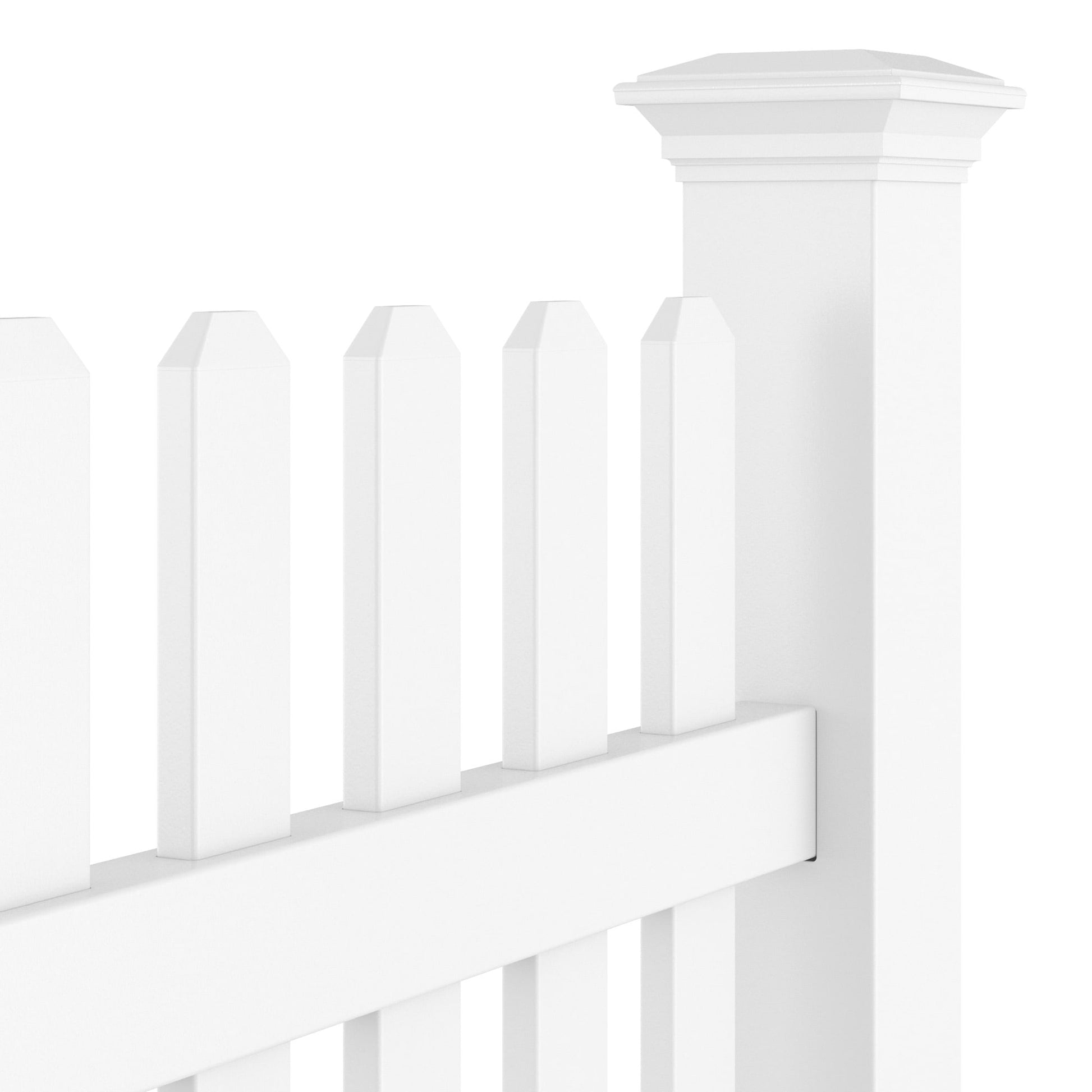 Rockport Haven Series - Fence Panel - 4' x 8'-Vinyl Fence Panels-ActiveYards-White-FenceCenter