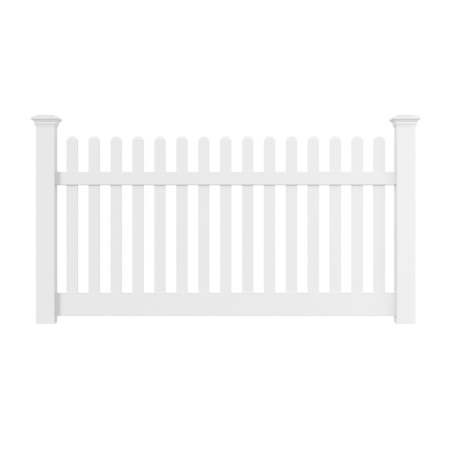 Rockport Haven Series - Fence Panel - 4' x 8'-Vinyl Fence Panels-ActiveYards-White-FenceCenter