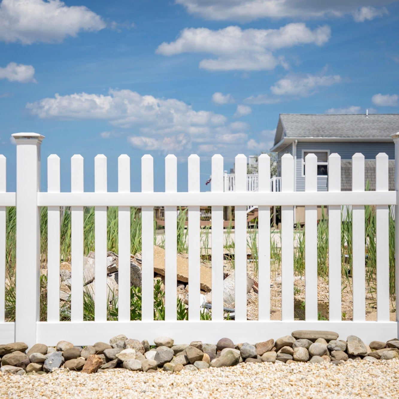Rockport Haven Series - Fence Panel - 4' x 8'-Vinyl Fence Panels-ActiveYards-White-FenceCenter