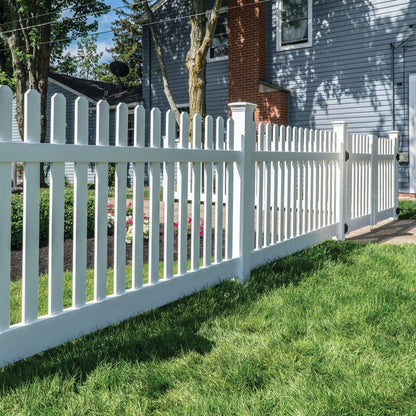 Rockport Haven Series - Fence Panel - 4' x 8'-Vinyl Fence Panels-ActiveYards-White-FenceCenter