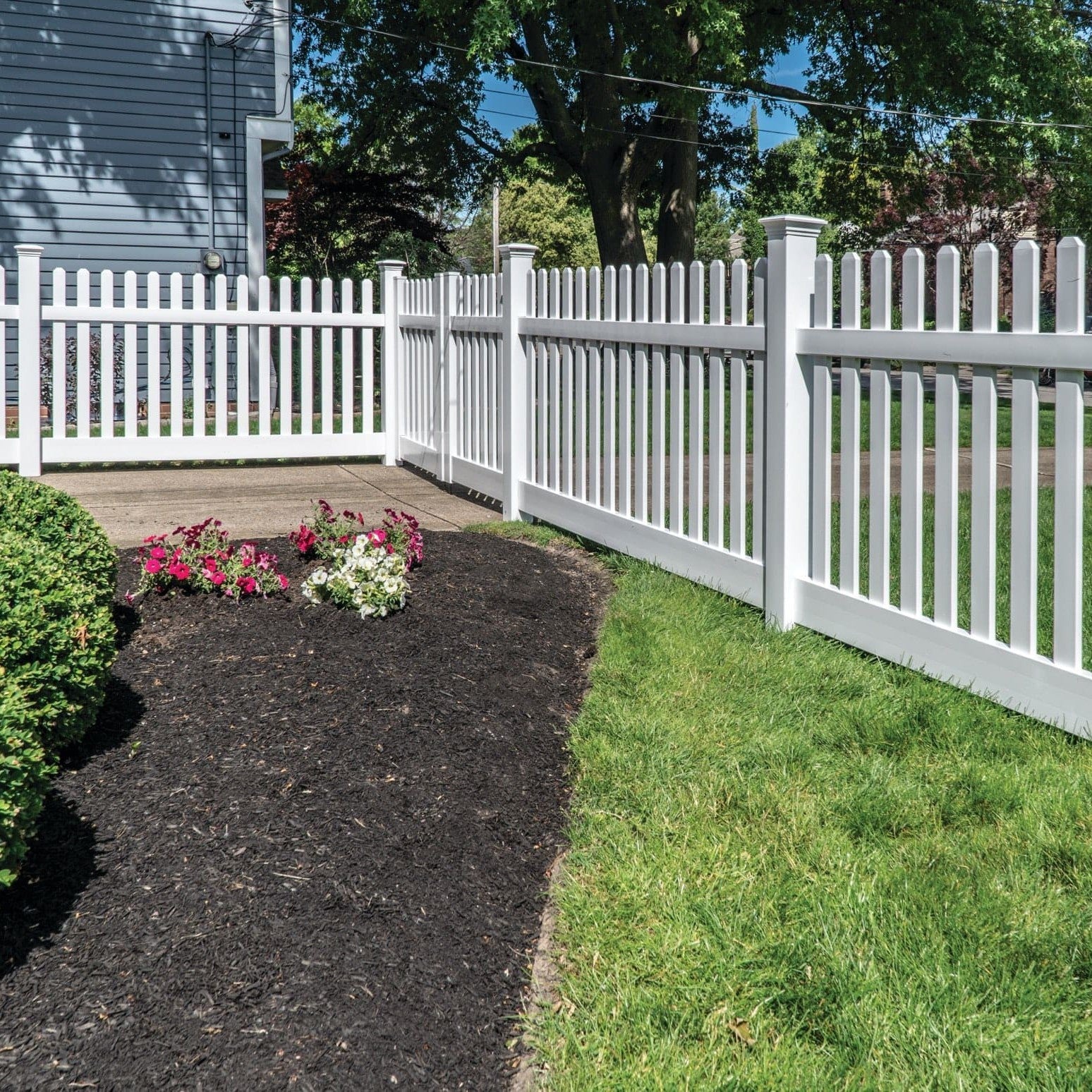 Rockport Haven Series - Fence Panel - 4' x 8'-Vinyl Fence Panels-ActiveYards-White-FenceCenter