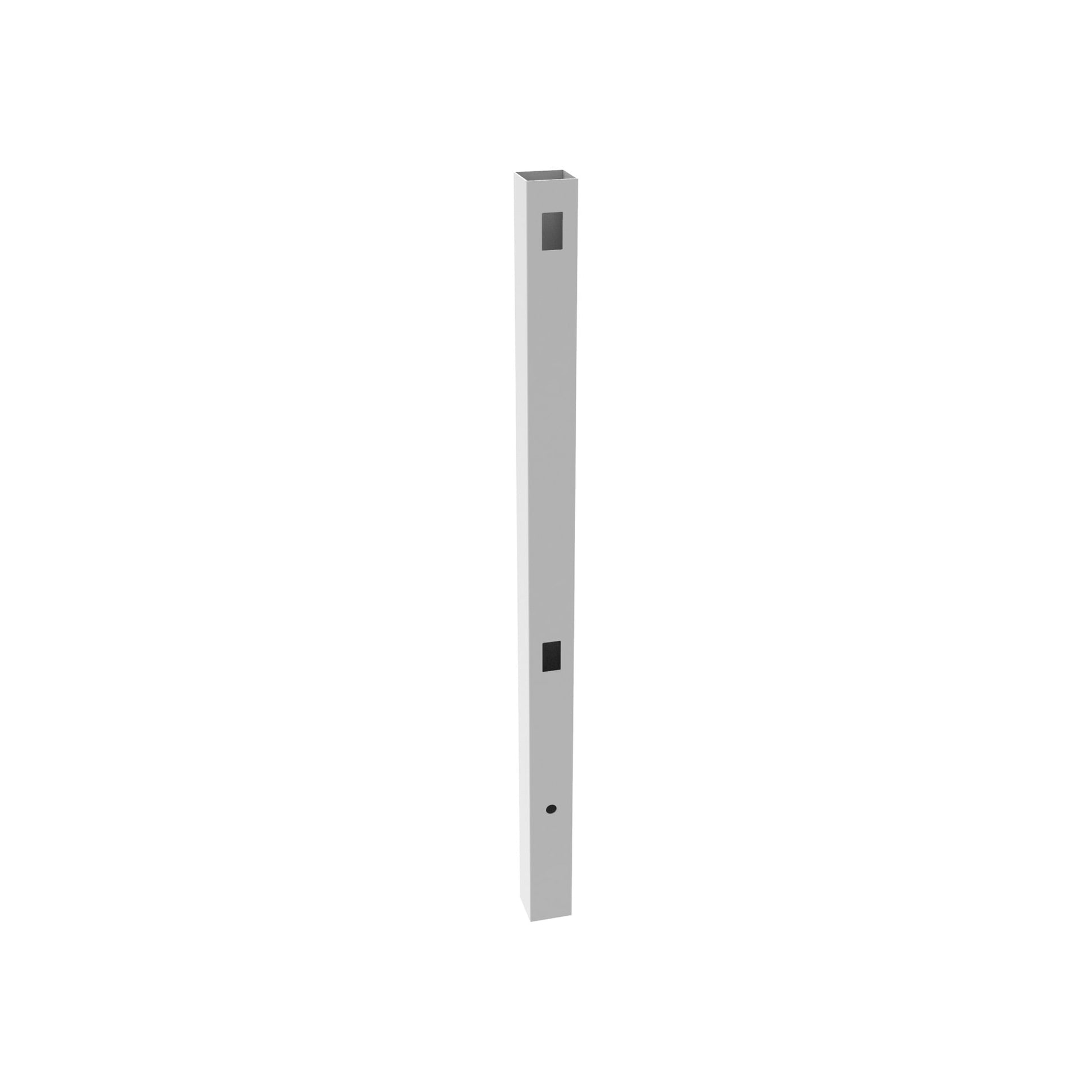 Corner Post (C) - 5" x 5" x 84"-Vinyl Fence Posts-ActiveYards-White-FenceCenter