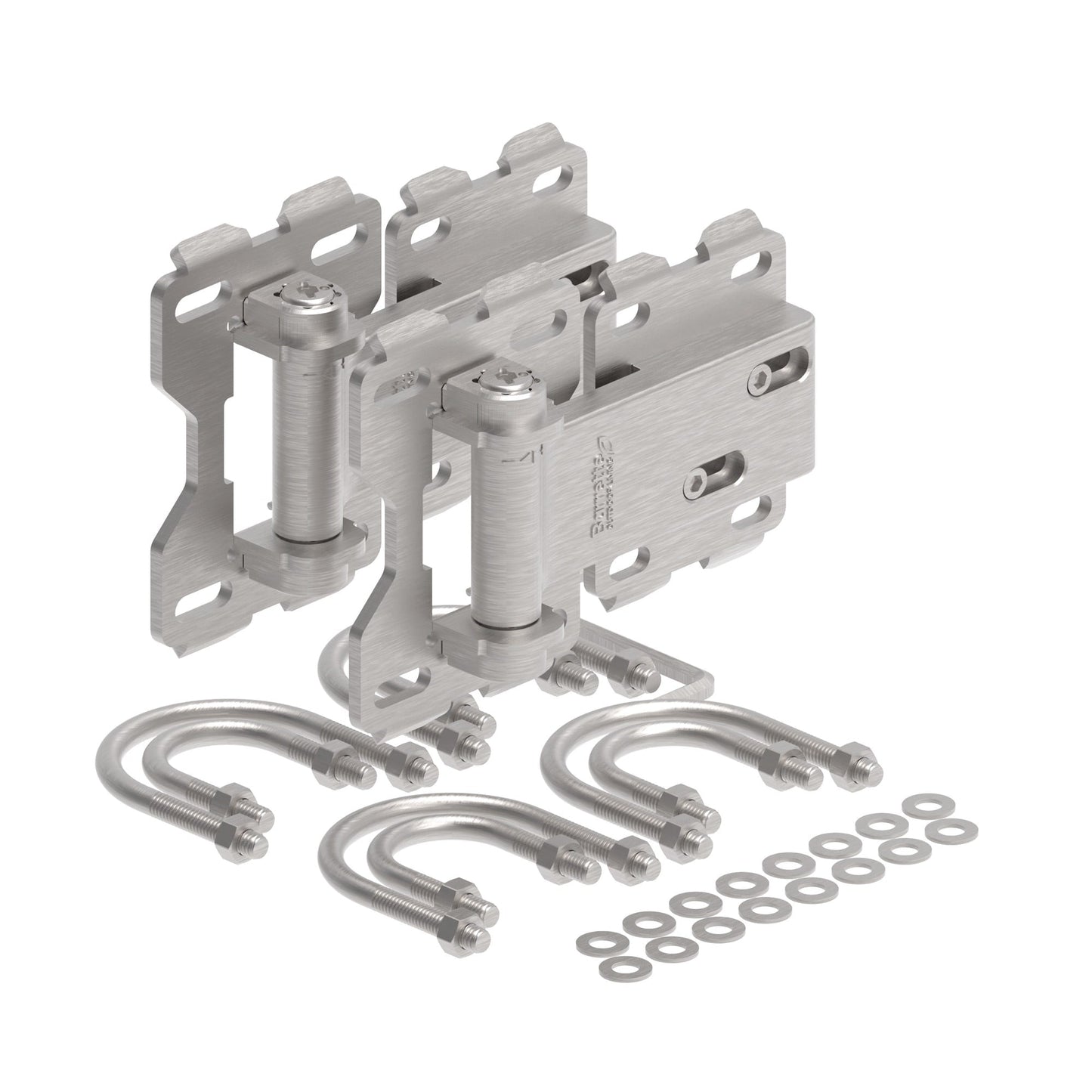Chain Link/Farm Hinge - Standard-Hinges-BOL Hardware-Matte Silver-8-FenceCenter