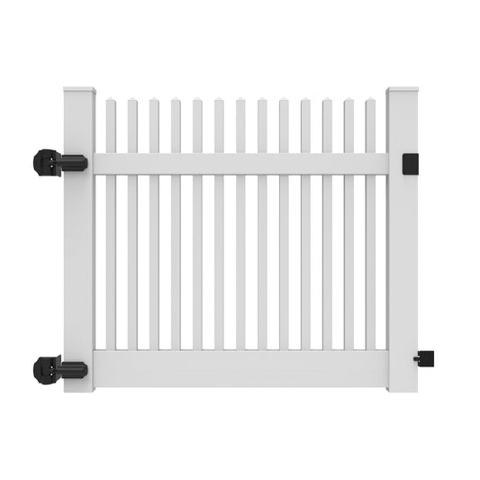 Chestnut Haven Series - Drive Gate - 4' x 58"-Vinyl Fence Gates-ActiveYards-White-FenceCenter