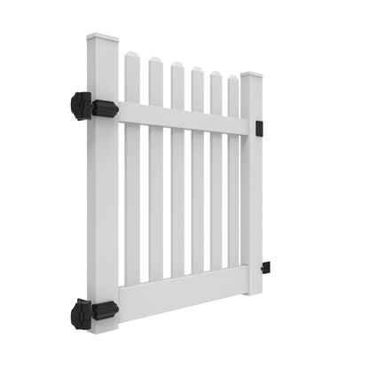 Rockport Haven Series - Walk Gate - 4' x 46"-Vinyl Fence Gates-ActiveYards-White-FenceCenter