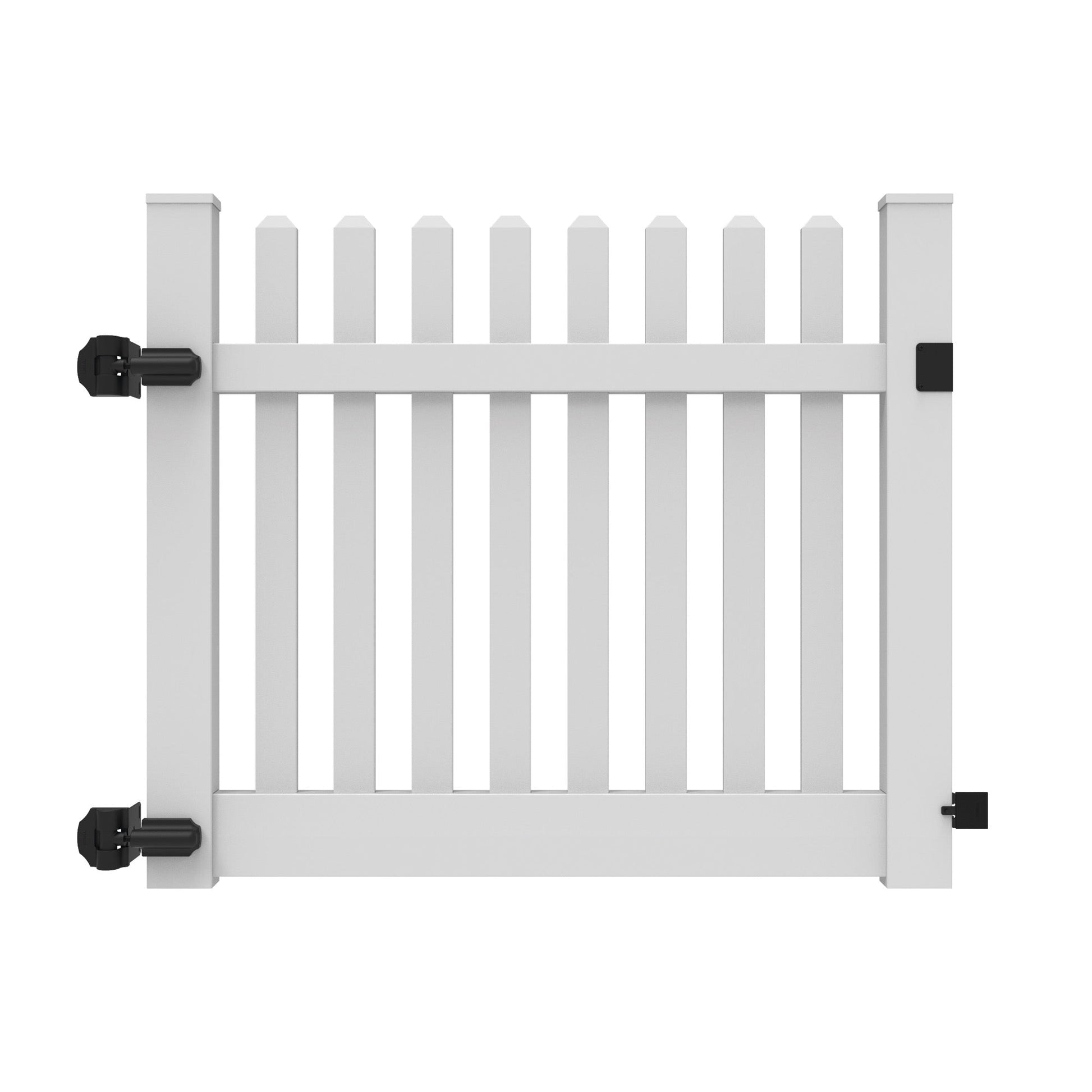 Rockport Haven Series - Drive Gate - 4' x 58"-Vinyl Fence Gates-ActiveYards-White-FenceCenter